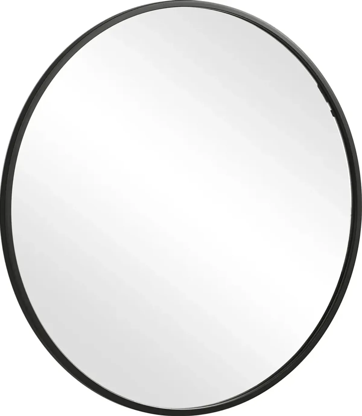 Karin 37'' Round Wall Mirror - Black