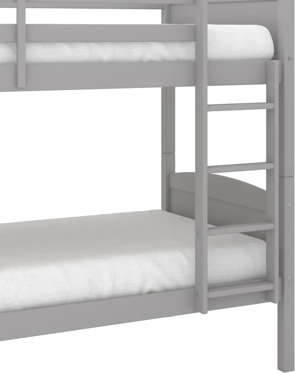 Bassel Twin Over Twin Bunk Bed - Gray