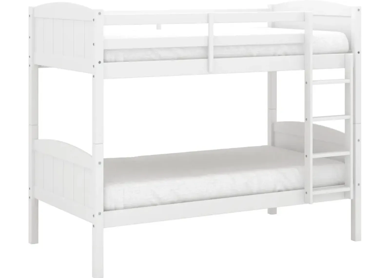 Bassel Twin Over Twin Bunk Bed - White