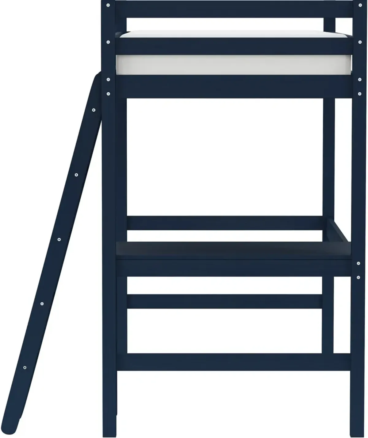 Elara Twin Loft Bed with Desk - Navy