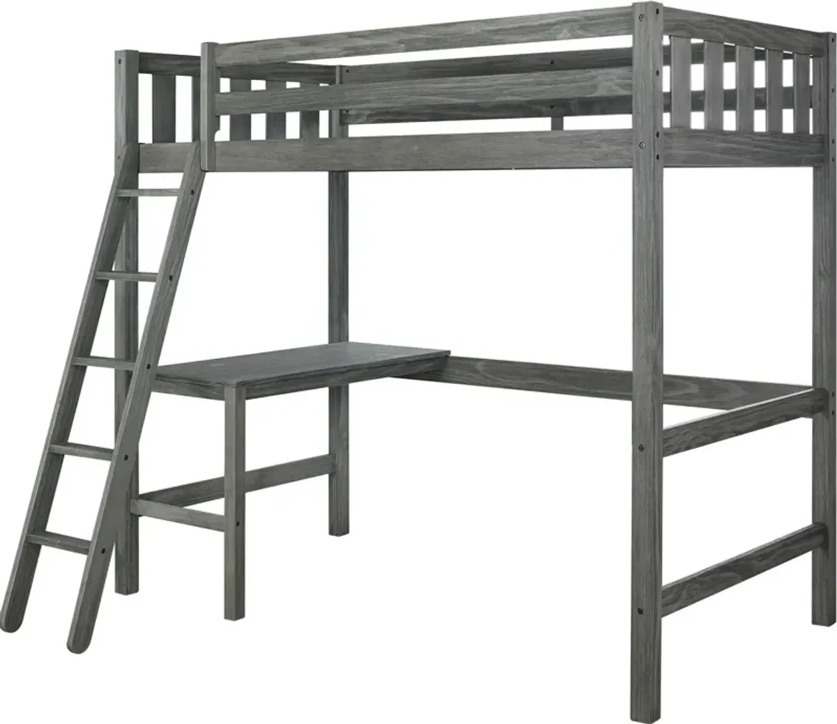 Averill Twin Loft bed with Desk