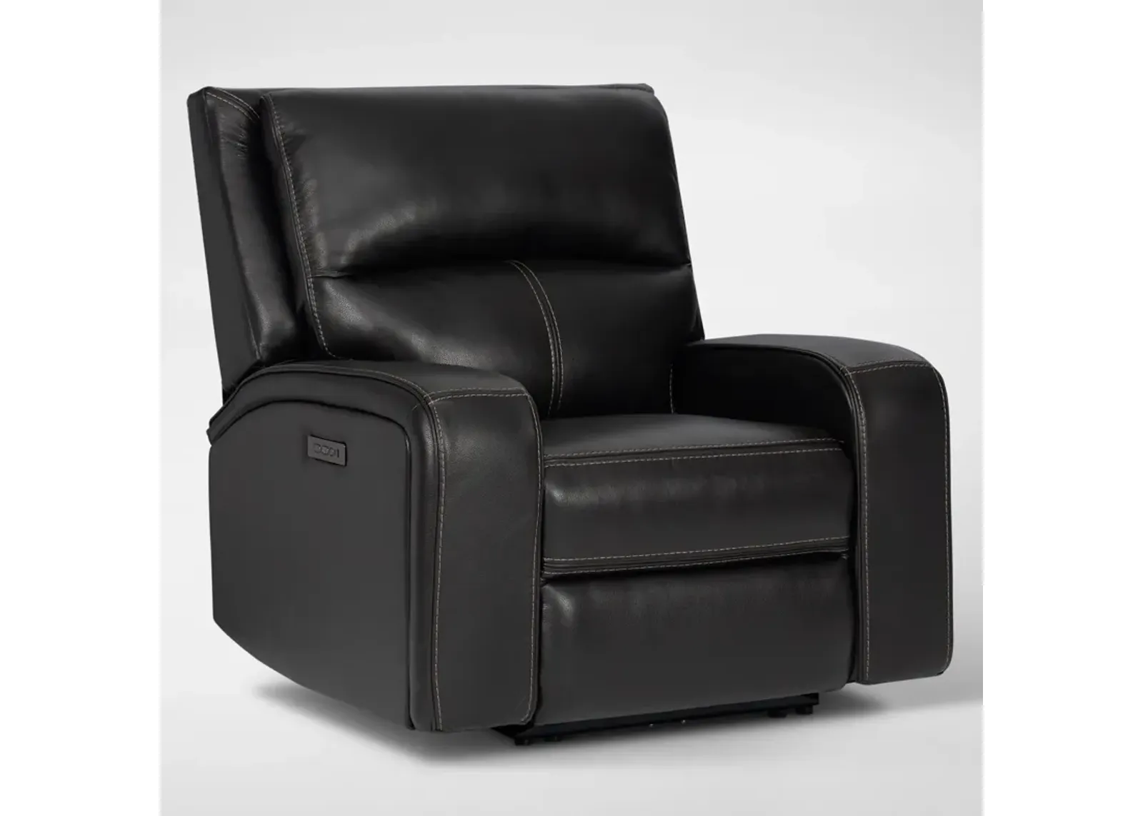 Burke Dual-Power Leather Recliner