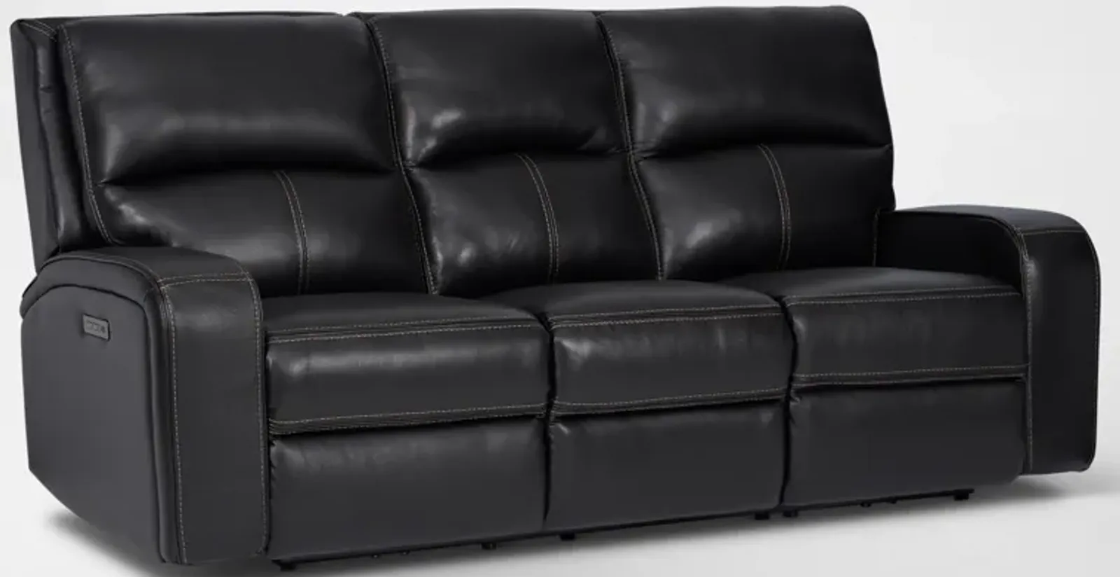 Burke Dual-Power Reclining Leather Sofa