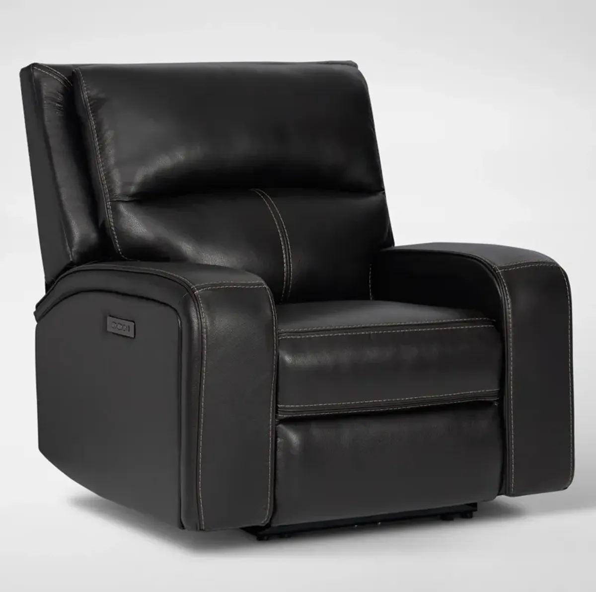 Burke Dual-Power Reclining Leather Sofa and Recliner