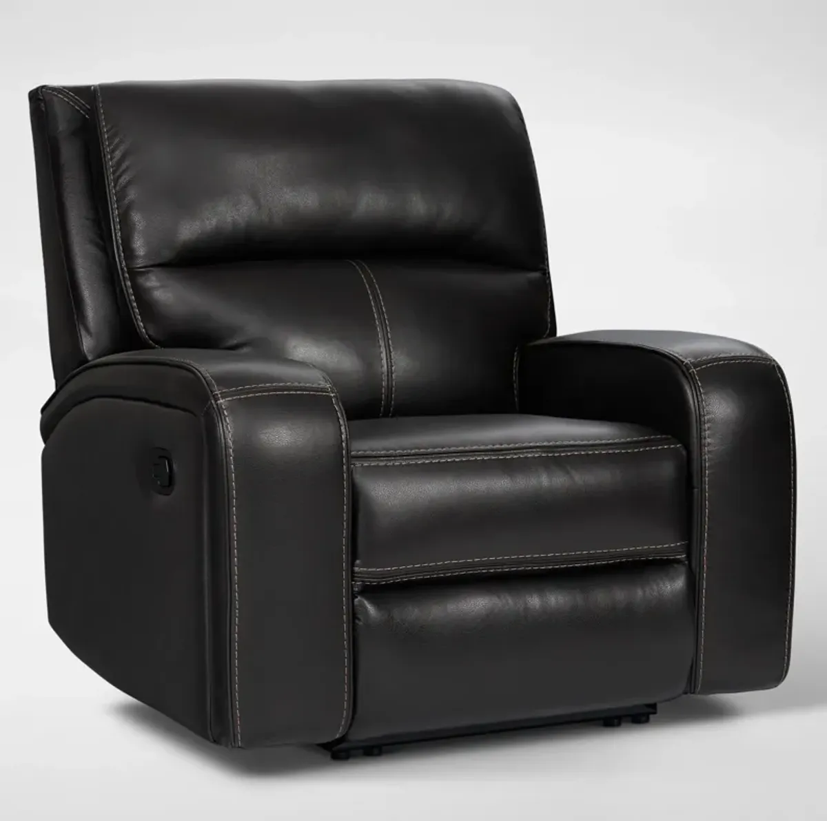 Burke Manual Reclining Leather Sofa and Recliner Set