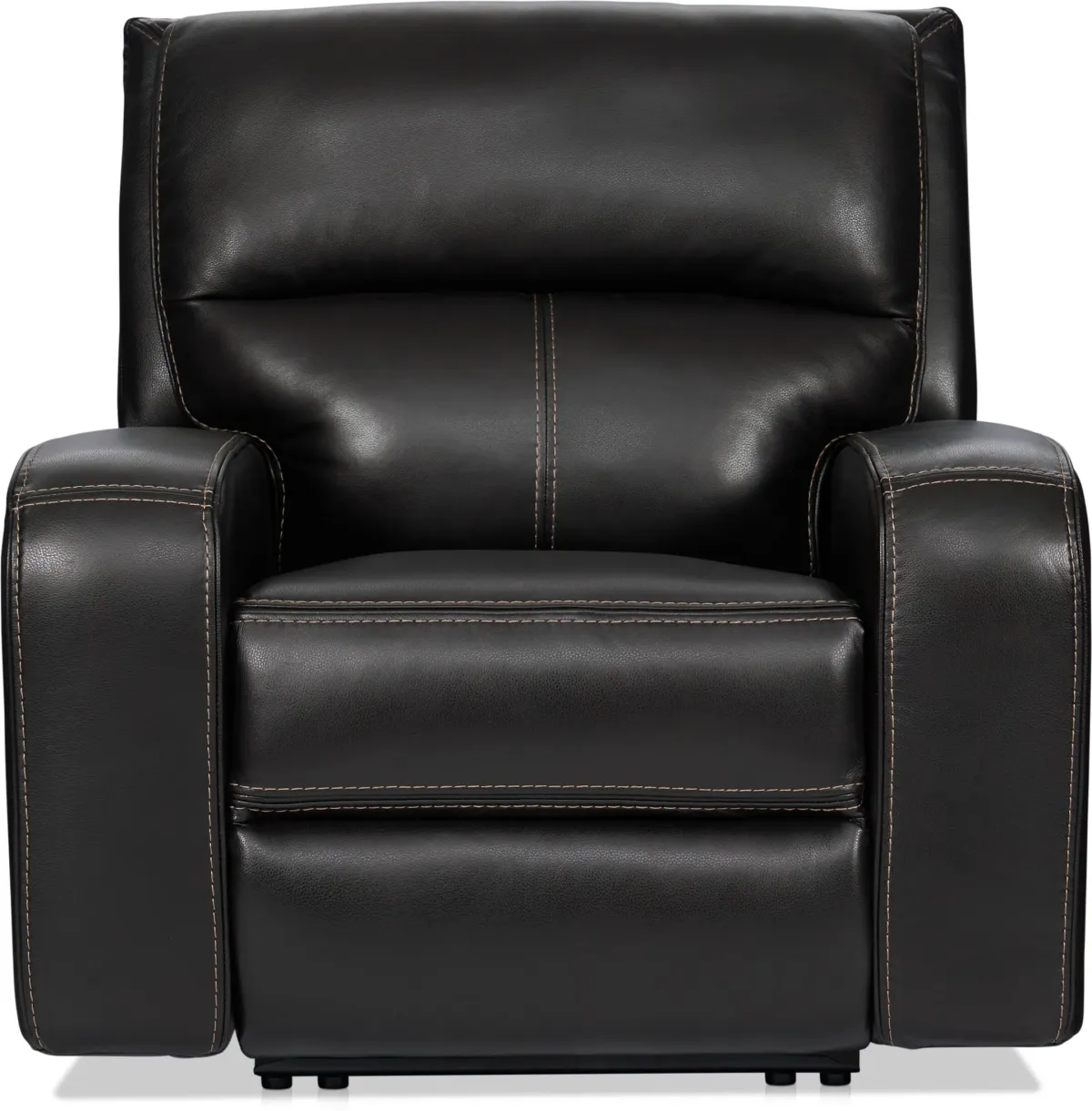 Burke Manual Reclining Leather Sofa and Recliner Set