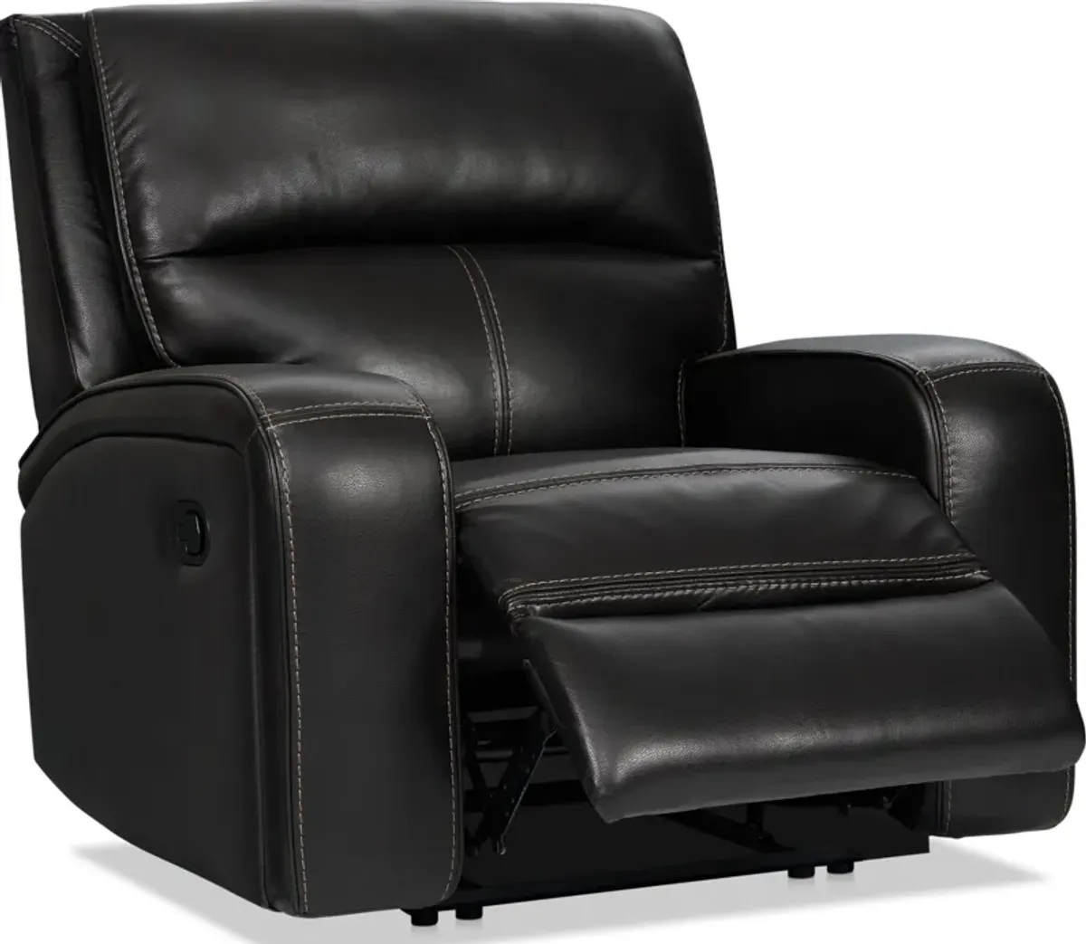 Burke Manual Reclining Leather Sofa and Recliner Set