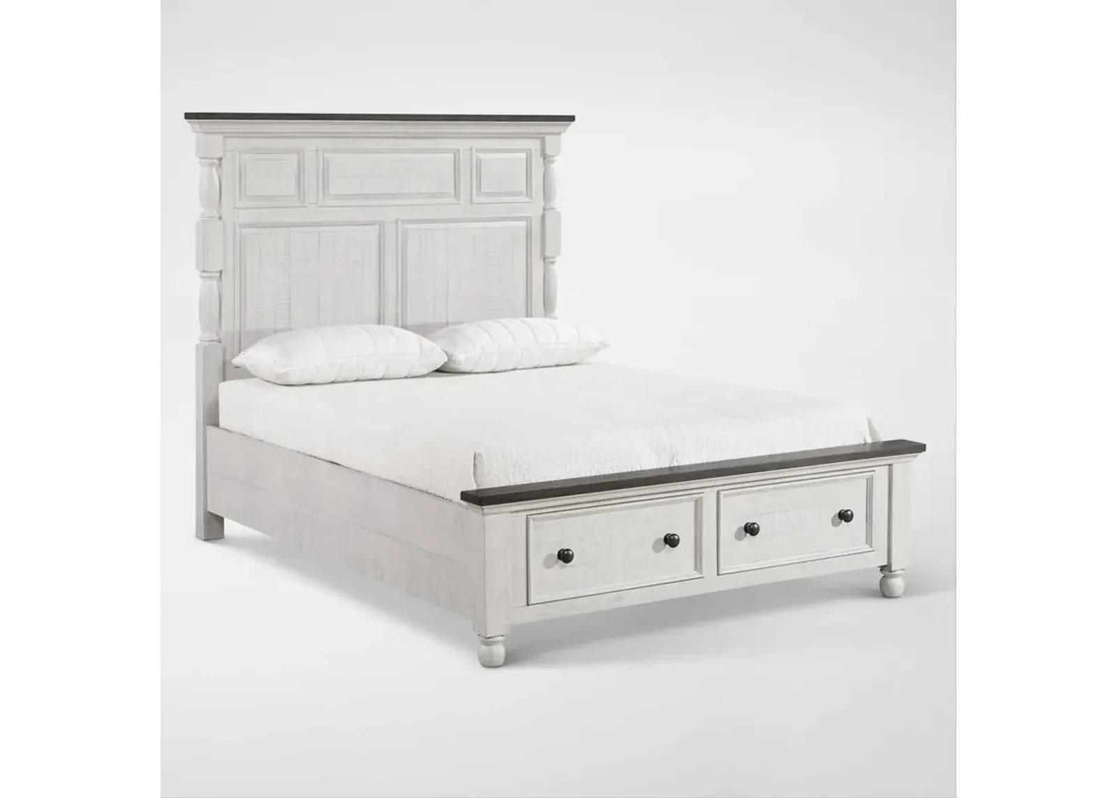 Riverview Queen Storage Bed - White