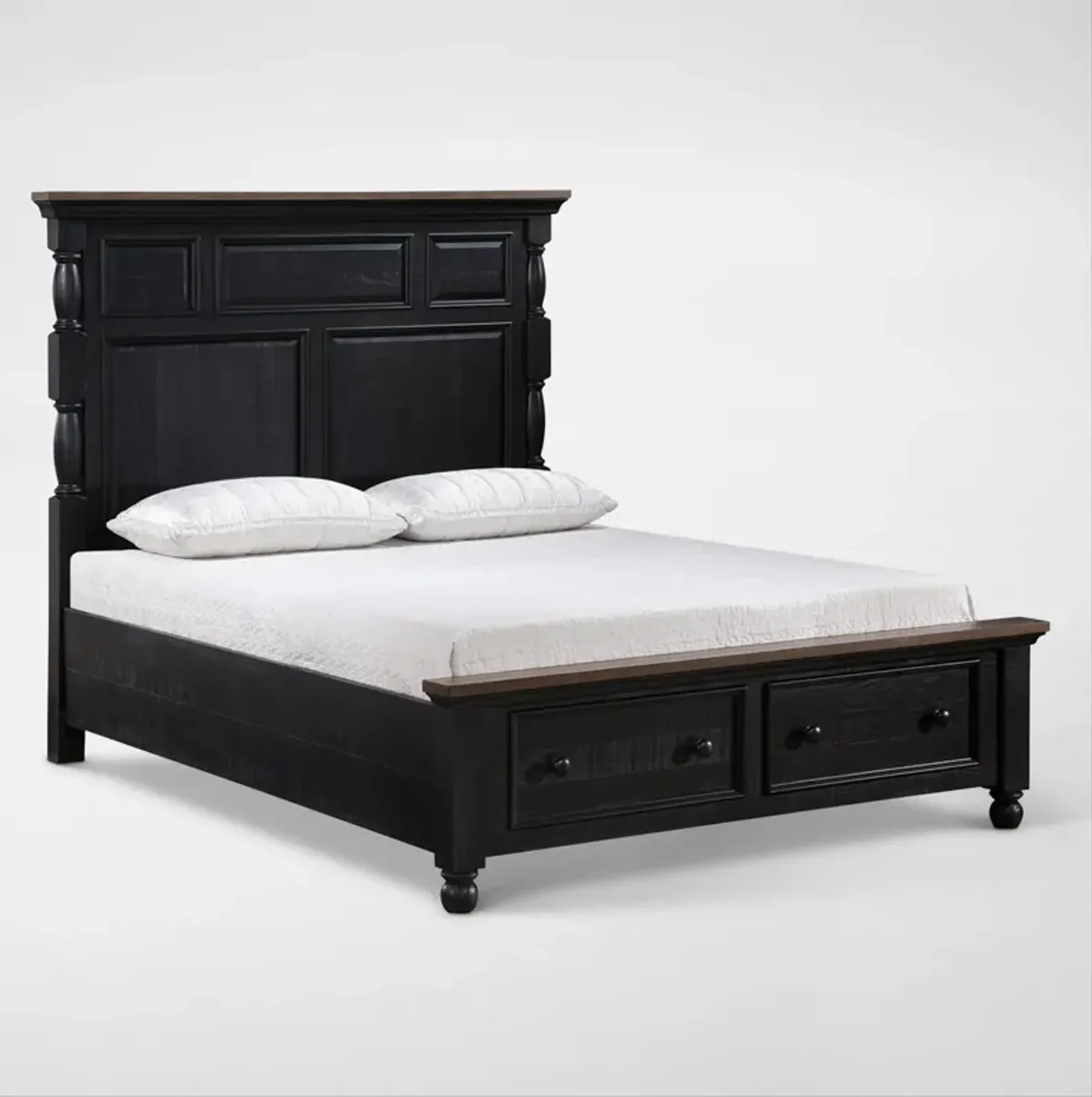 Riverview Queen Storage Bed - Black