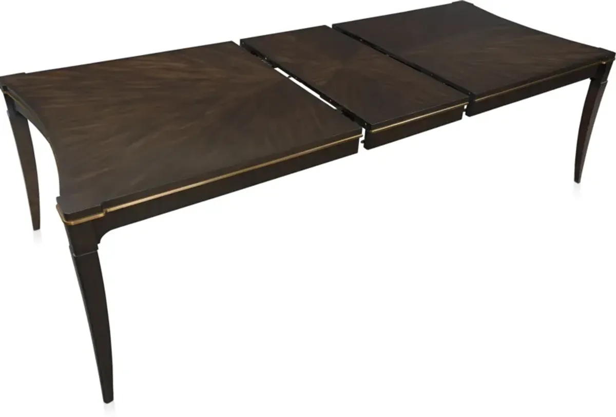 Manhattan Rectangular Dining Table with 10 Splat-Back Side Chairs