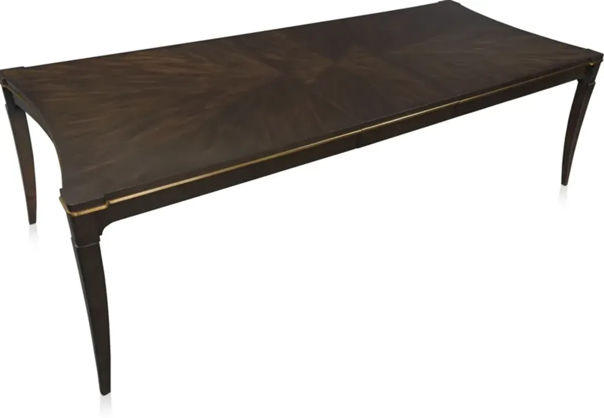 Manhattan Rectangular Dining Table with 10 Splat-Back Side Chairs