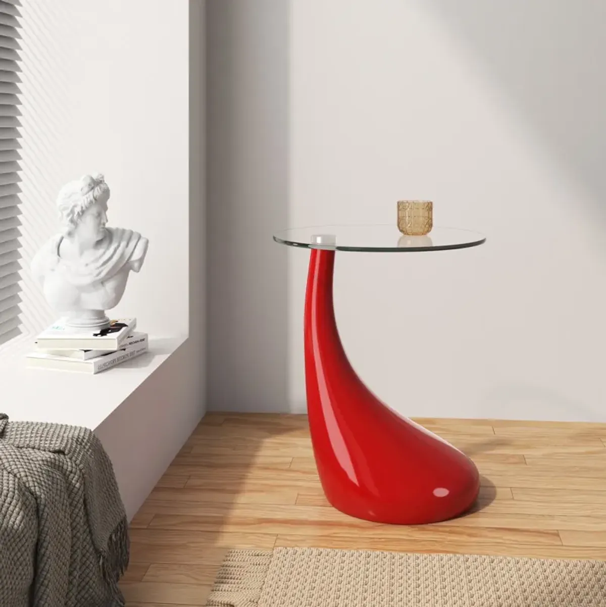 Draco Accent Table - Red