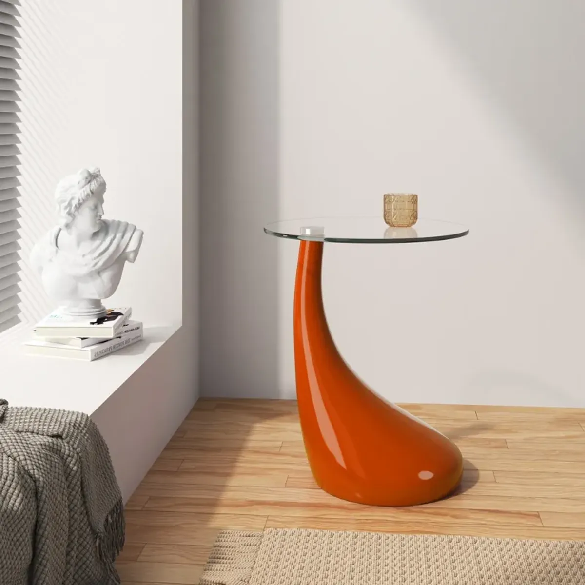 Draco Accent Table - Orange