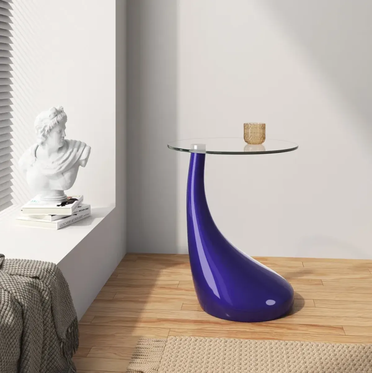 Draco Accent Table - Purple