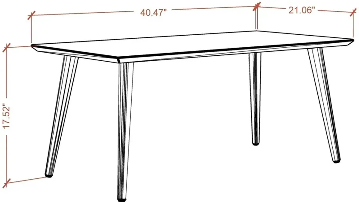 Westin Rectangle Coffee Table - Off-White/Maple Cream