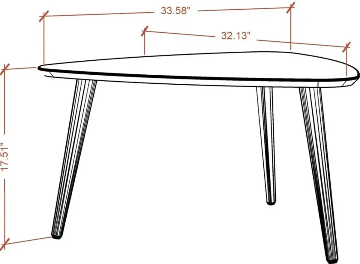 Westin Coffee Table - Off-White/Maple Cream