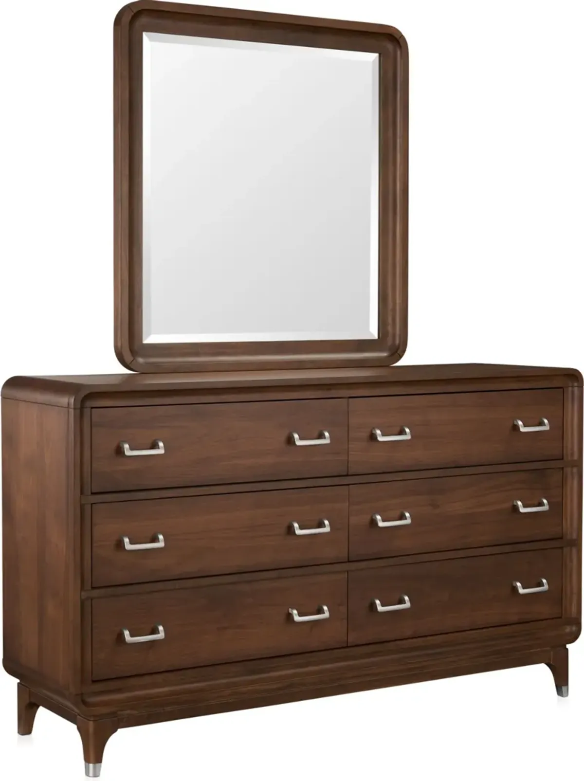 Chicago 5-Piece Queen Panel Bedroom Set with Dresser and Mirror