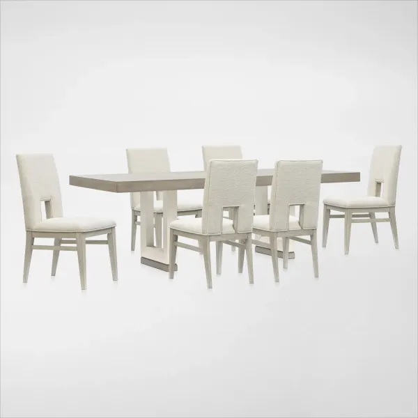 Coronado Extendable Dining Table and 6 Side Chairs