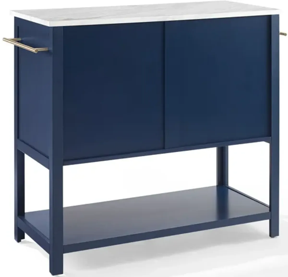 Aura Kitchen Island - Navy/White