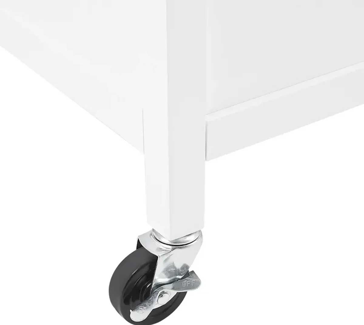 Elio Kitchen Island - White/Stone