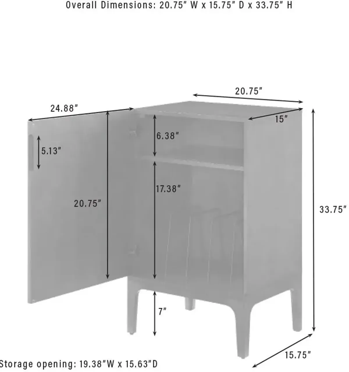 Oriana Record Storage Stand