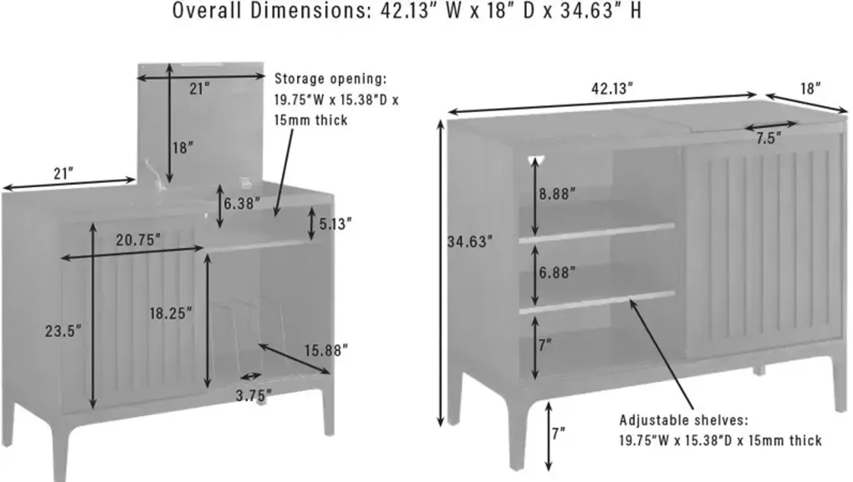 Oriana Media Console Table