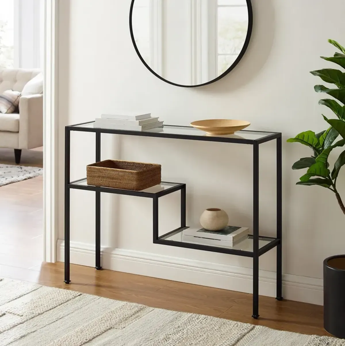 Tesly Console Table - Matte Black