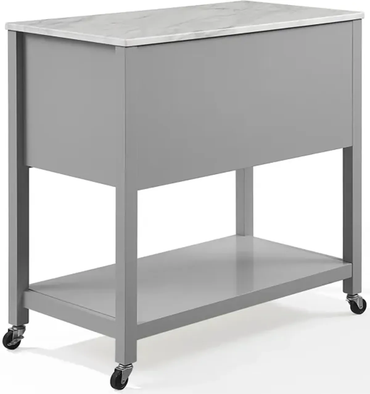 Dacre Kitchen Island - Gray/White