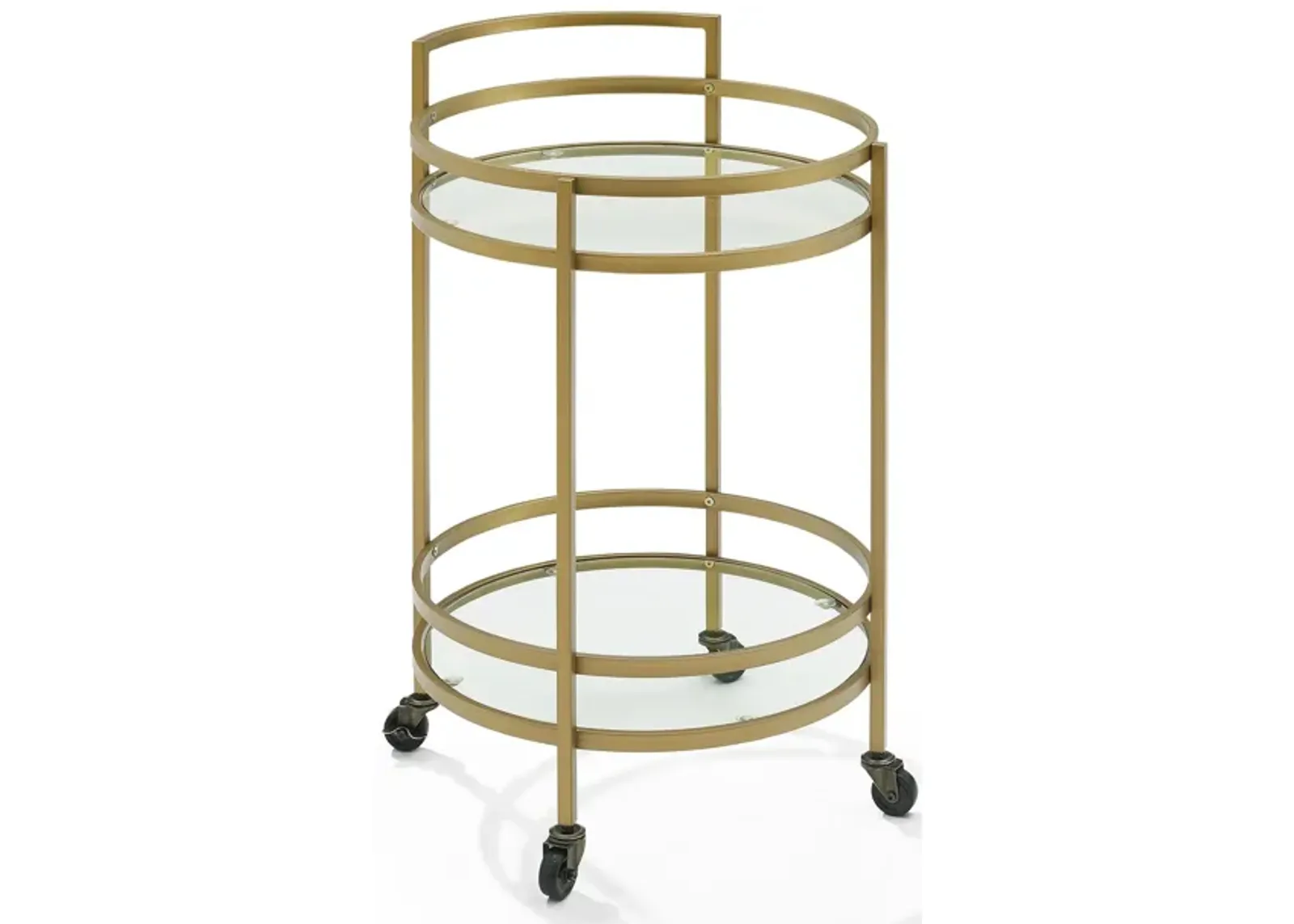 Sovereign Round Bar Cart - Gold