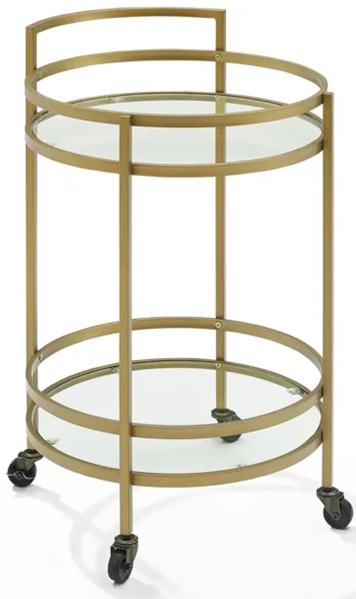 Sovereign Round Bar Cart - Gold