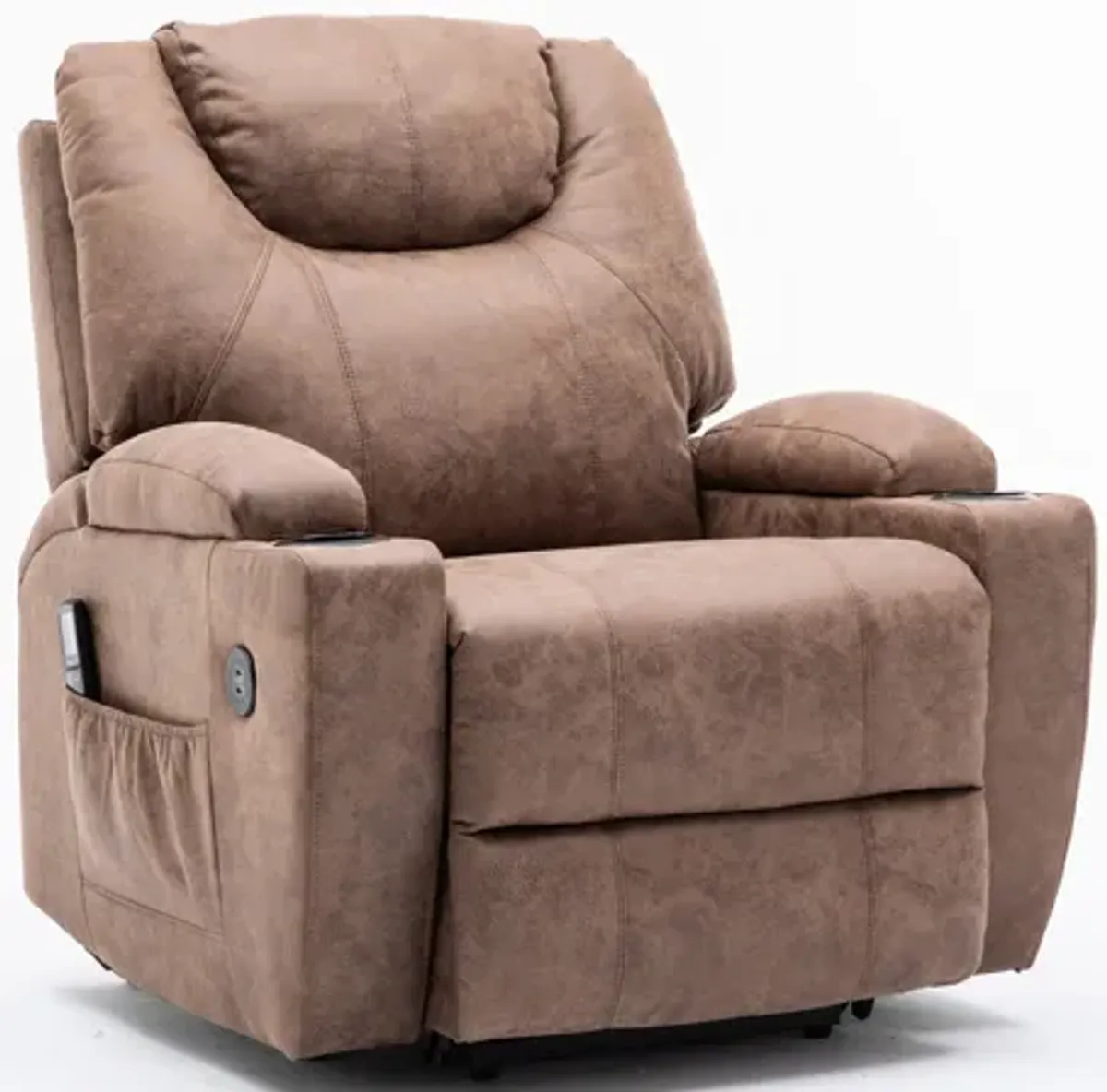 Deans Oversized Power Lift Recliner - Tan