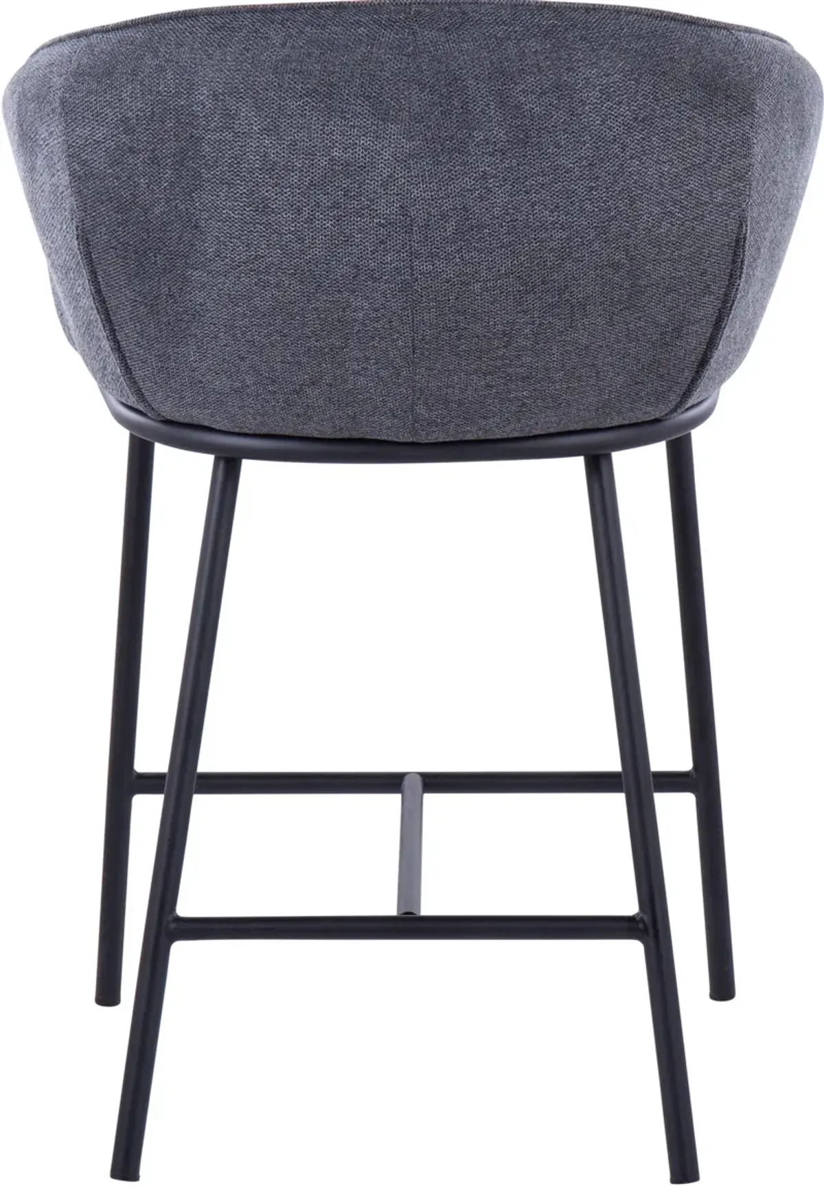 Tansy Set of 2 Counter-Height Stools - Dark Gray