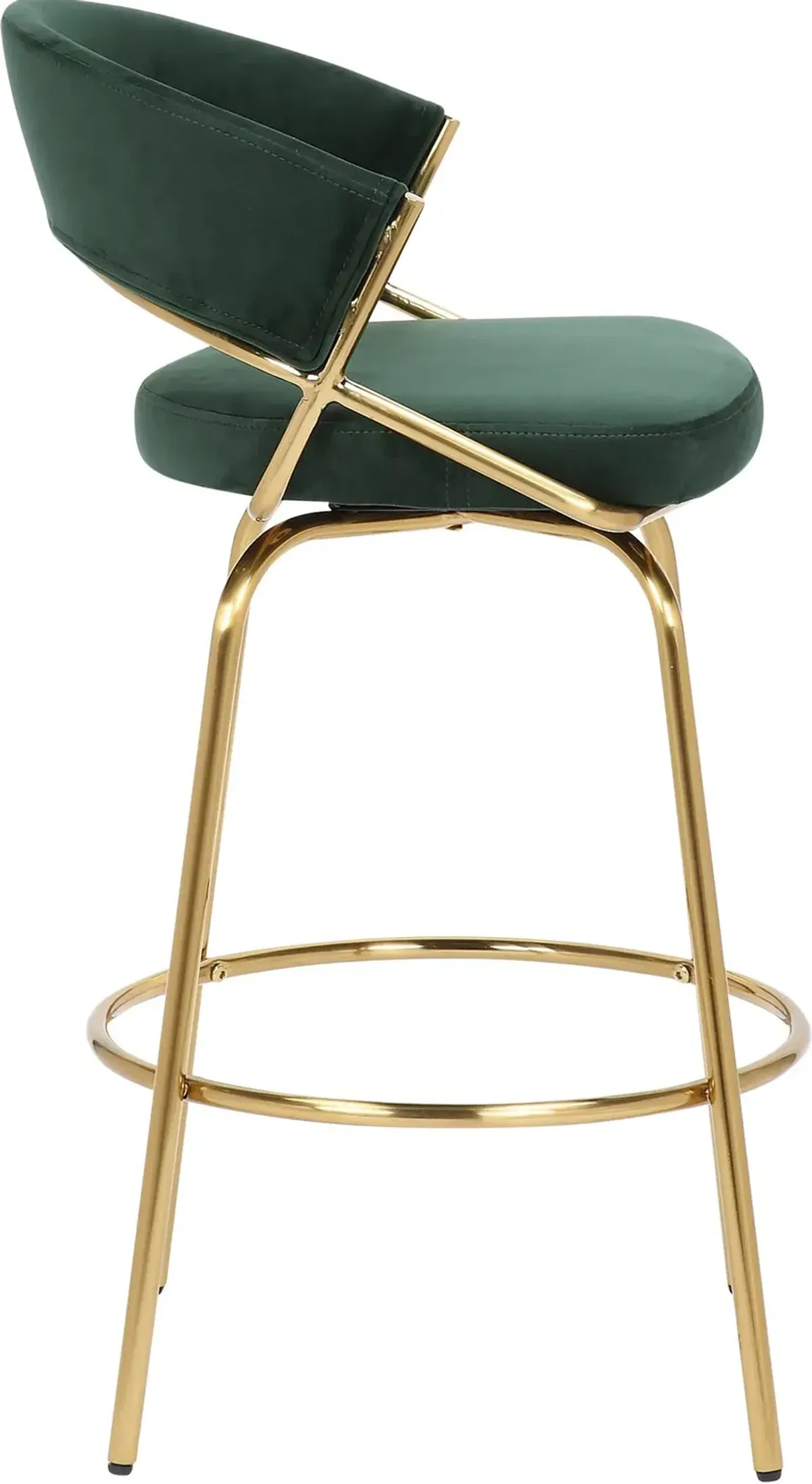 Cyntia Set of 2 Counter-Height Stools - Green