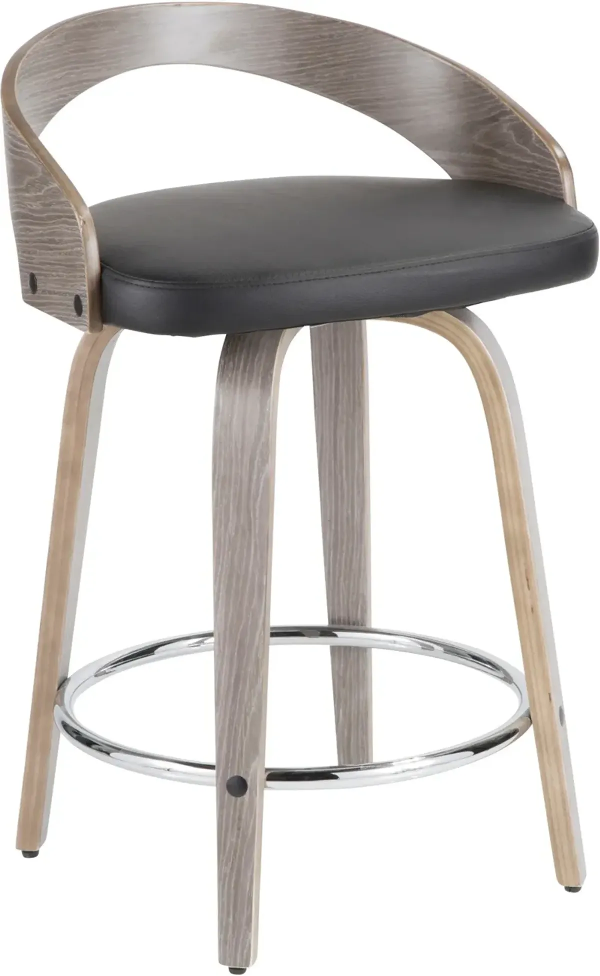 Cocina Set of 2 Counter-Height Stool - Light Gray