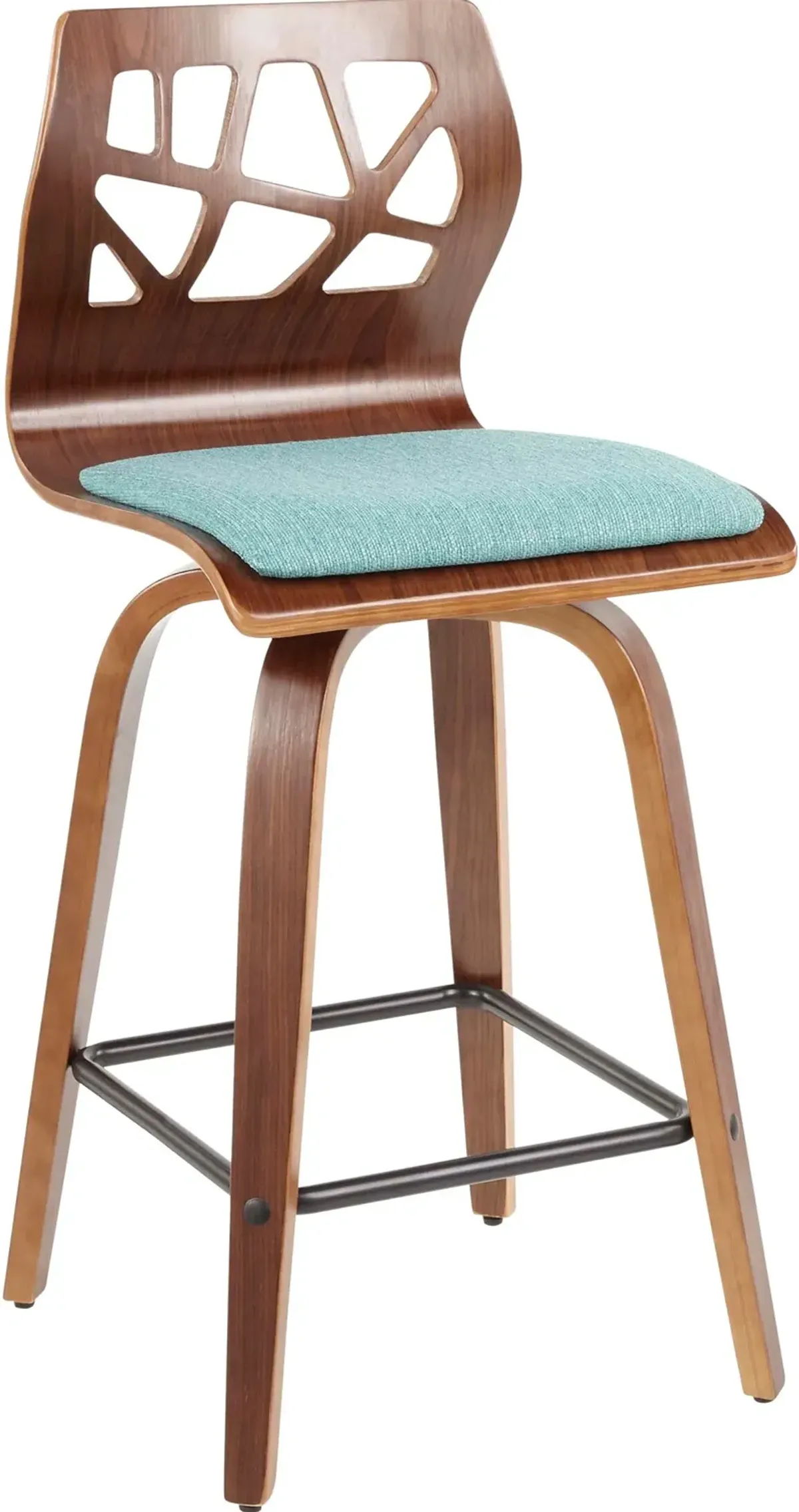 Nellie Set of 2 Counter-Height Stools - Blue