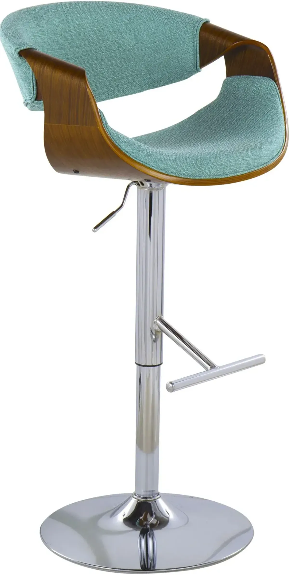 Leo Set of 2 Adjustable Bar Stools - Blue