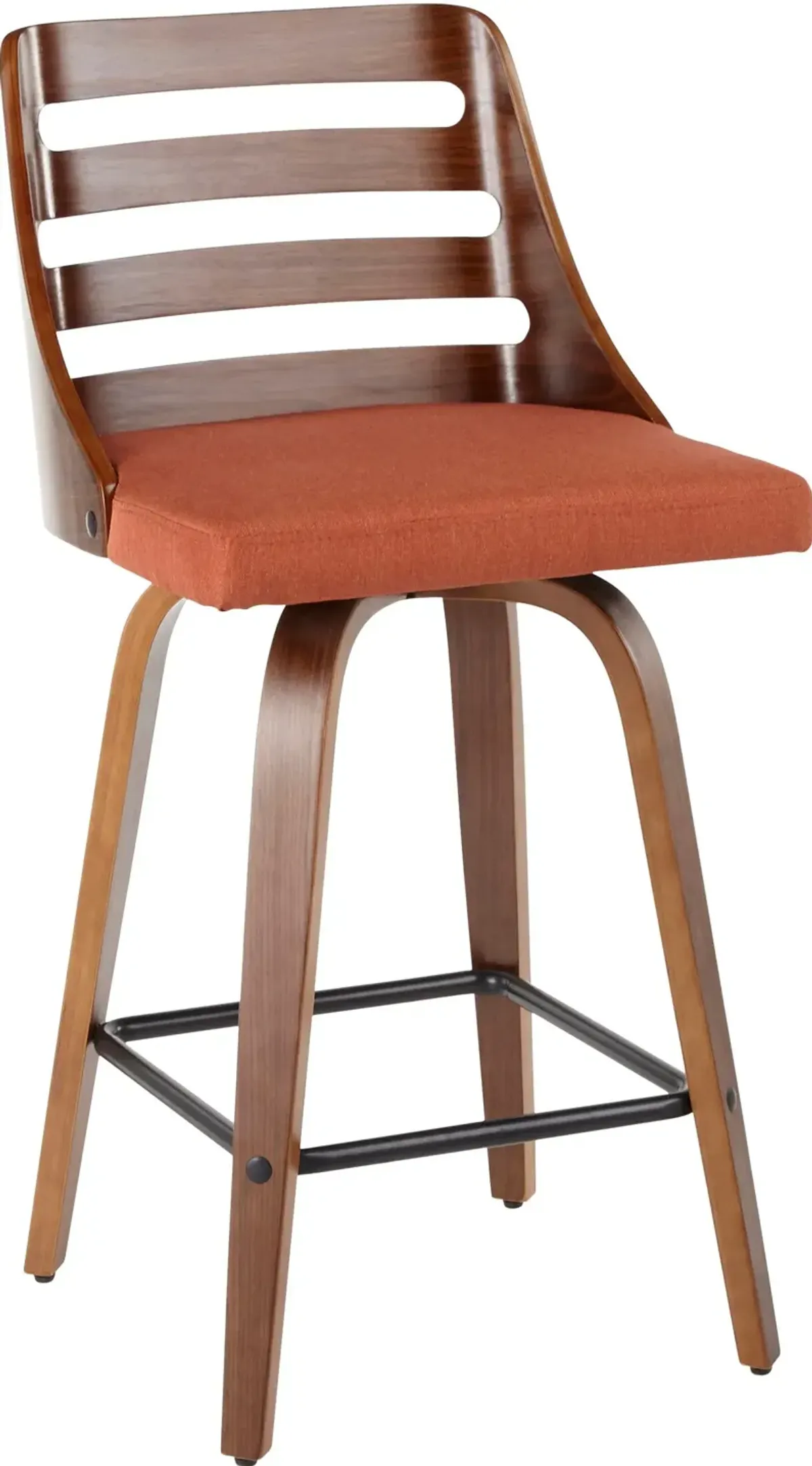 Marla Set of 2 Counter-Height Stools - Orange