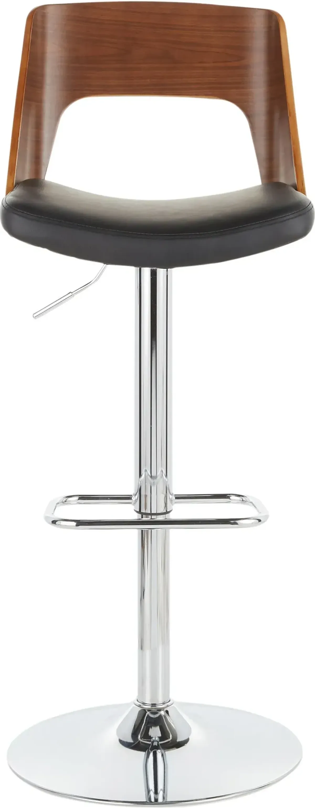 Bruges Set of 2 Adjustable Bar Stools - Black