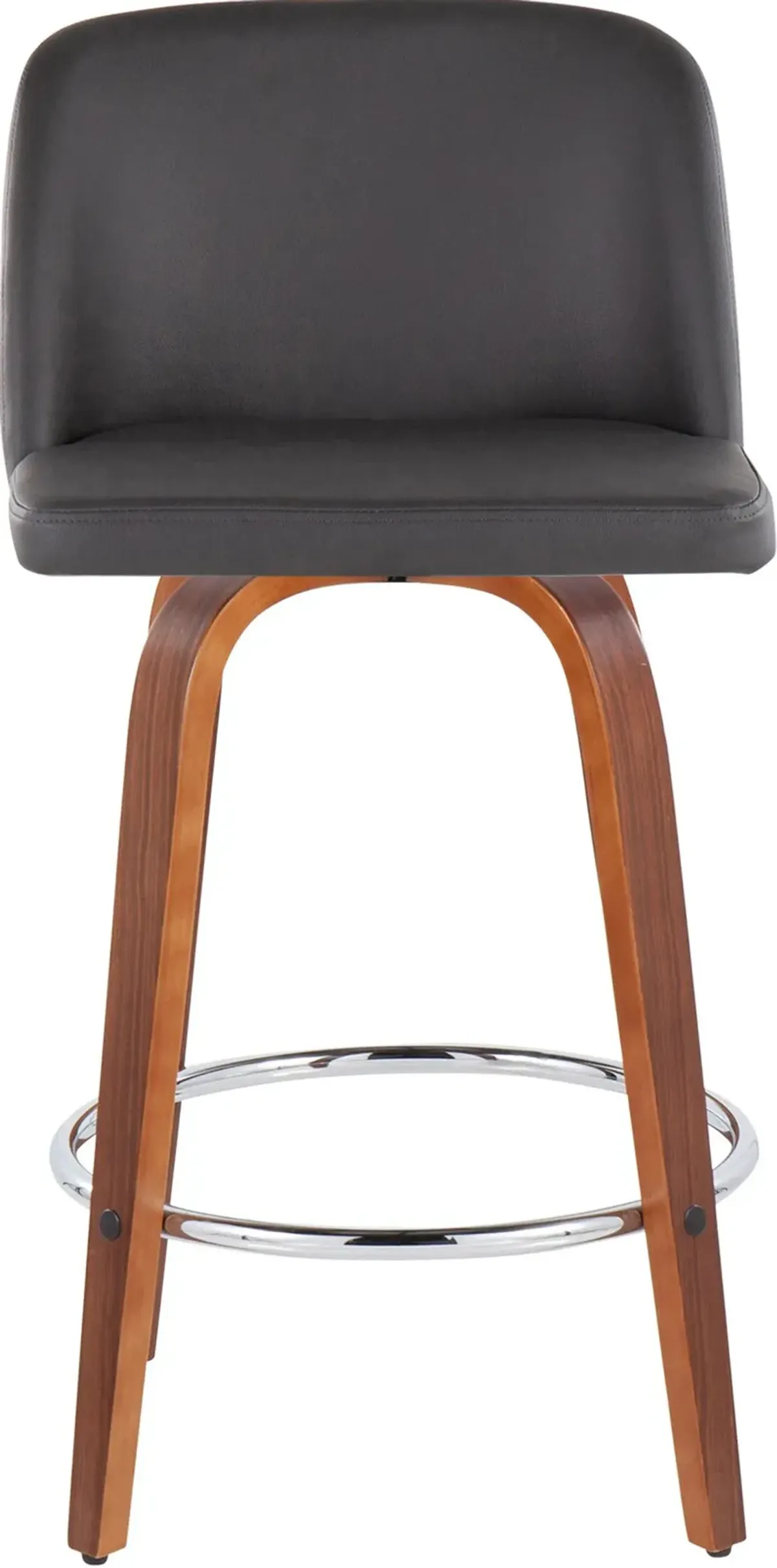 Gerard Set of 2 Counter-Height Stools - Gray/Brown