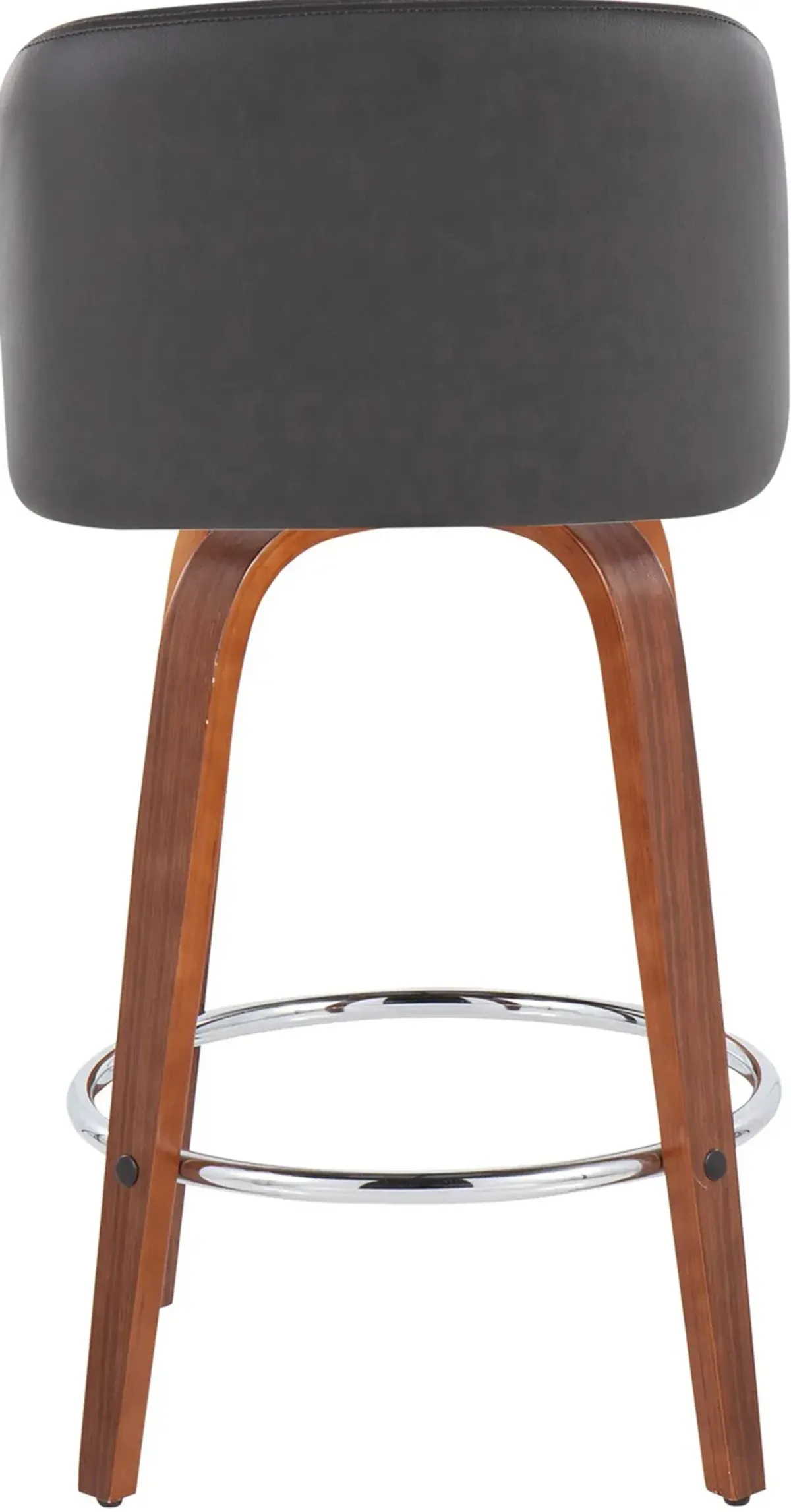 Gerard Set of 2 Counter-Height Stools - Gray/Brown