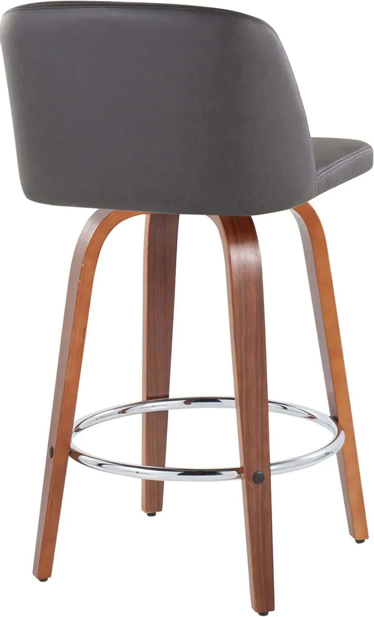 Gerard Set of 2 Counter-Height Stools - Gray/Brown