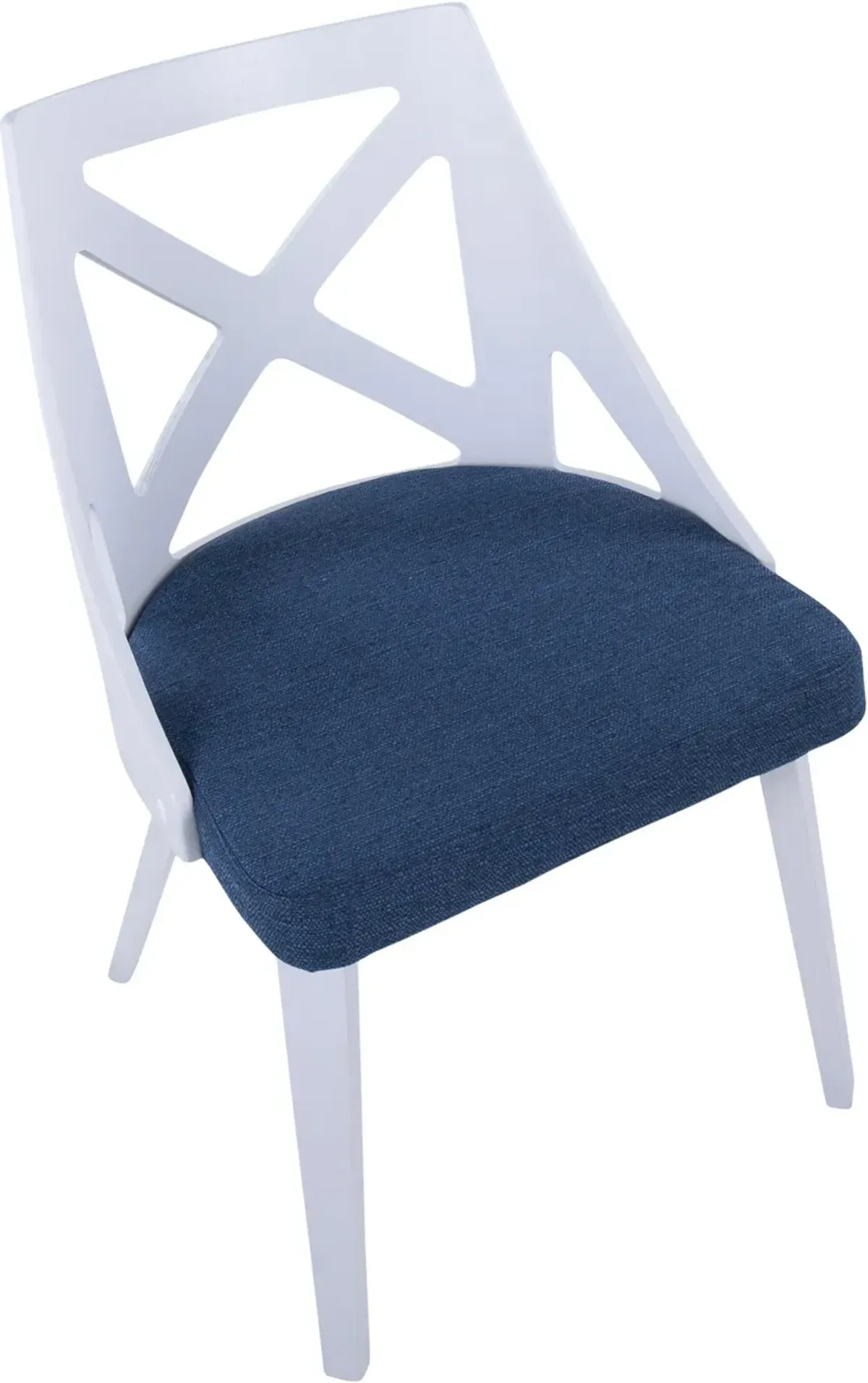 Wiley Set of 2 Dining Chairs - Blue/White