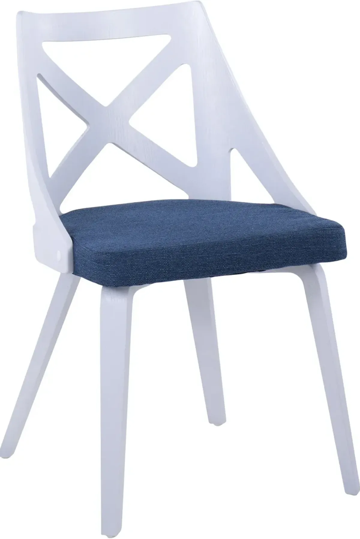 Wiley Set of 2 Dining Chairs - Blue/White