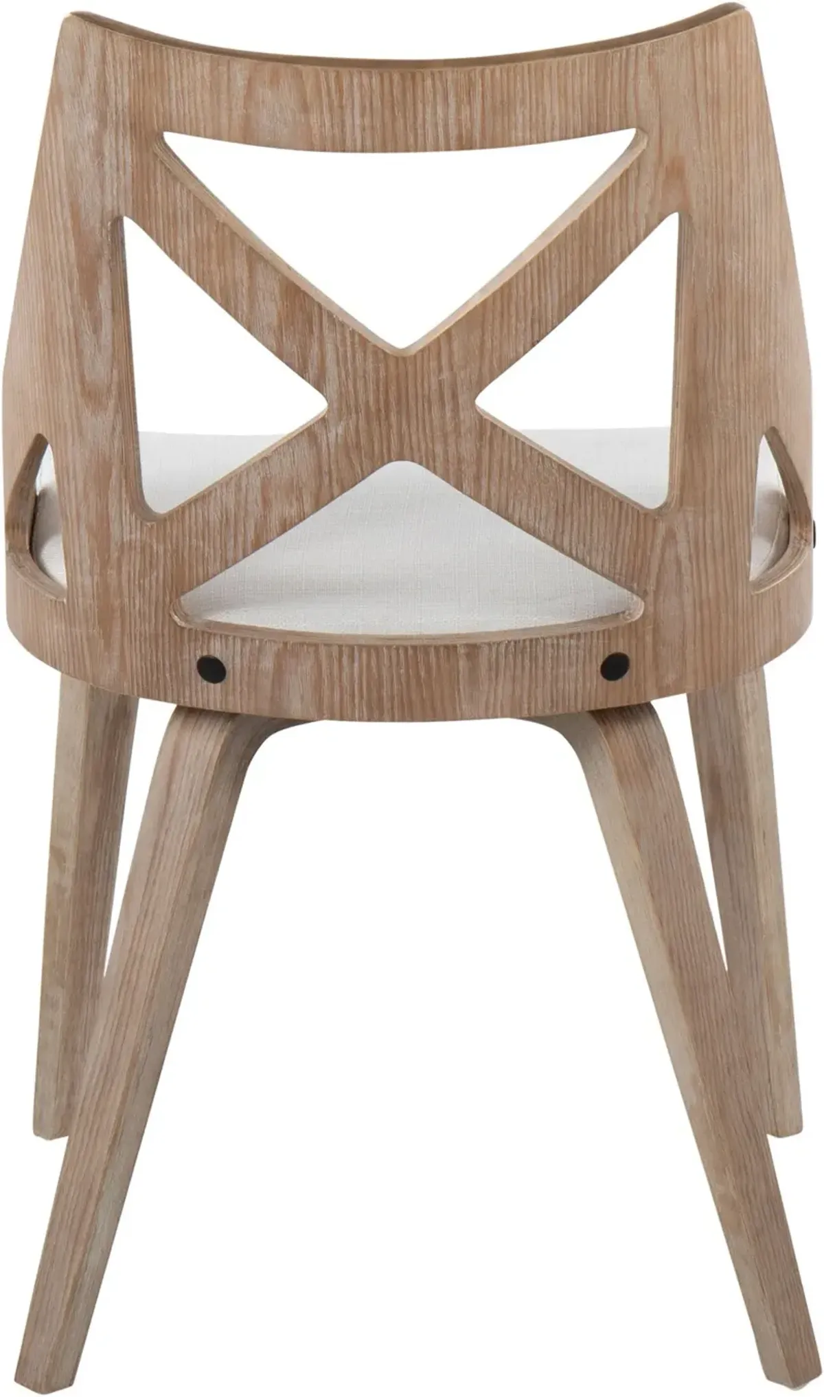 Wiley Set of 2 Dining Chairs - White/Natural