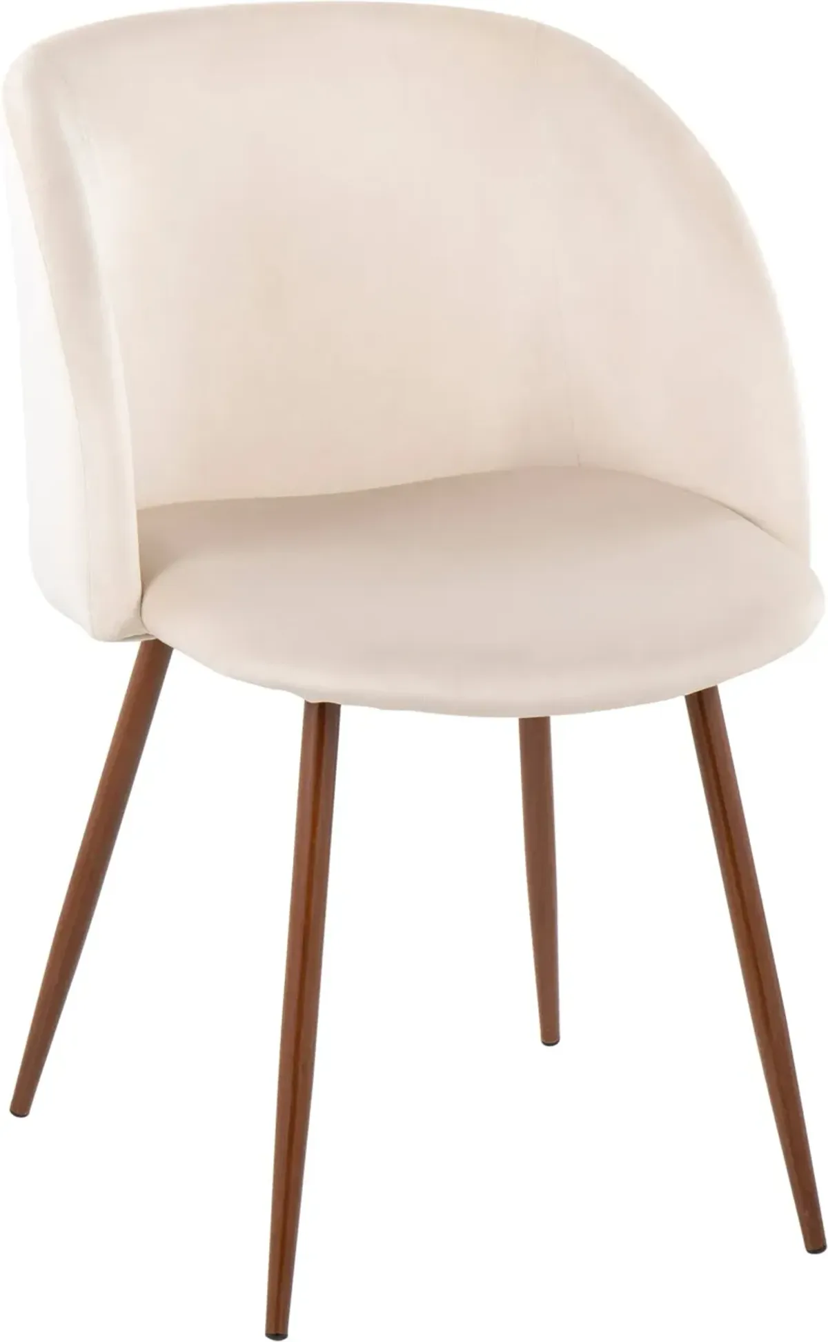 Hermione Set of 2 Dining Chairs - White/Brown