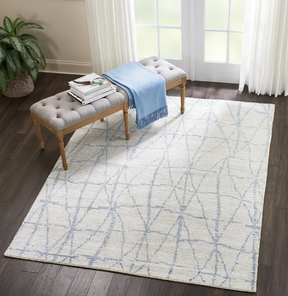 Bella 5' x 7' Area Rug - Sky