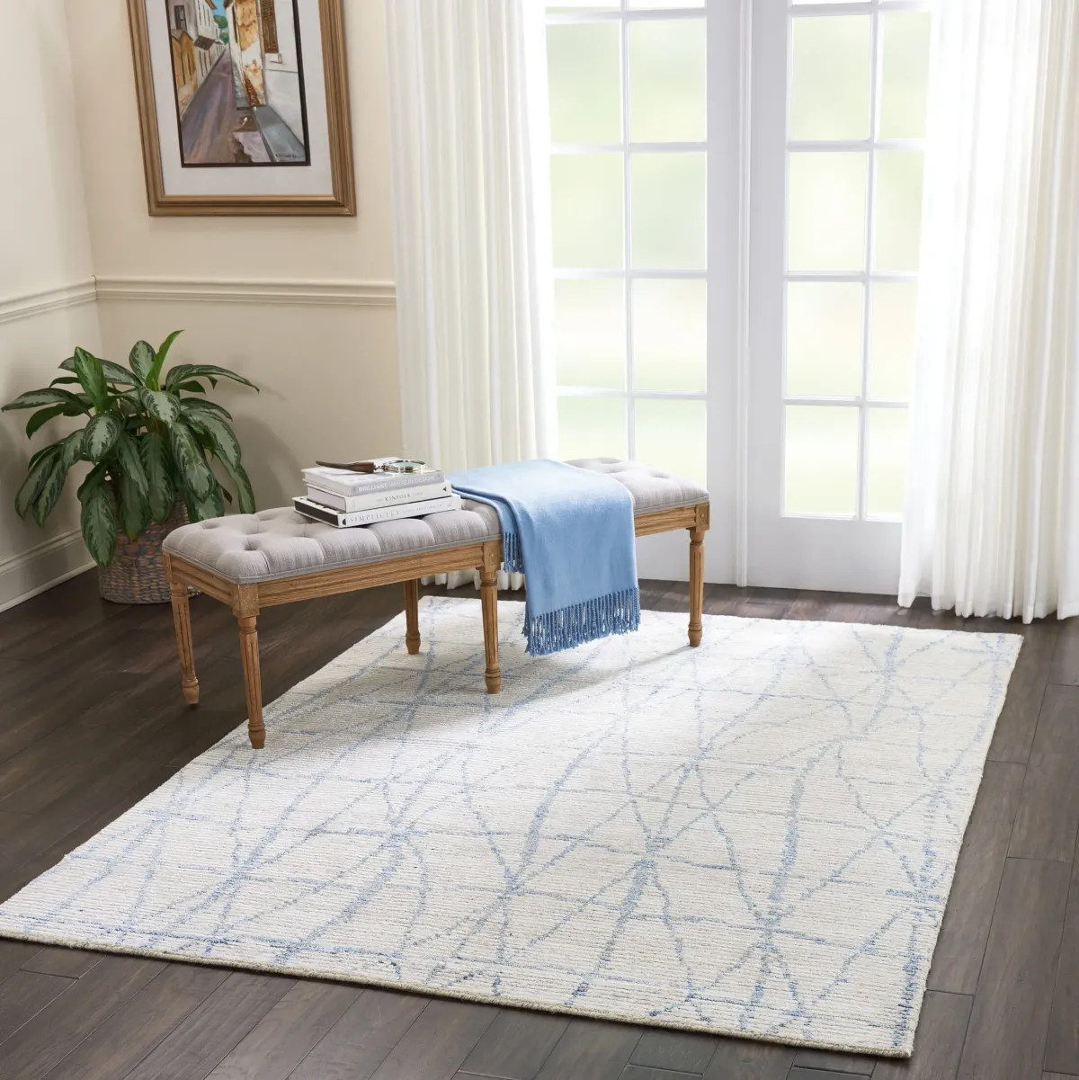 Bella 5' x 7' Area Rug - Sky