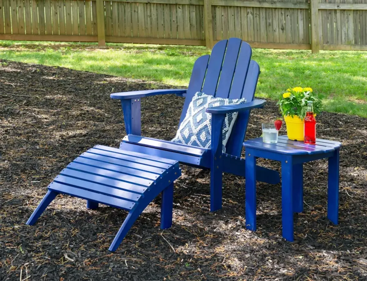 Hampton Beach Outdoor Adirondack Ottoman - Blue