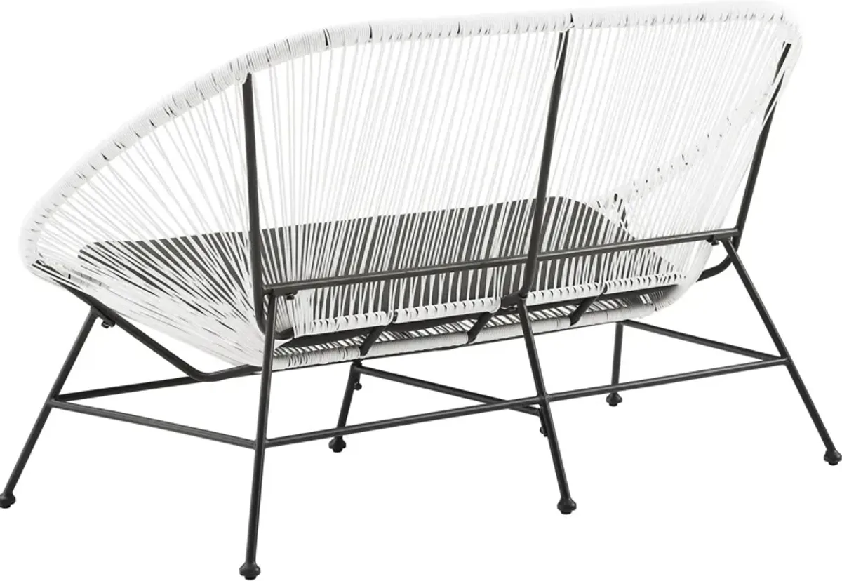 Cosgrove Outdoor Hammock Loveseat - White