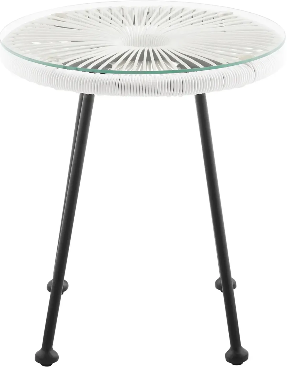 Cosgrove Outdoor End Table - White